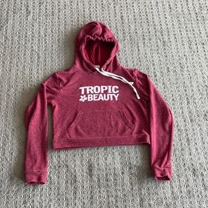 Tropic beauty crop hoodie